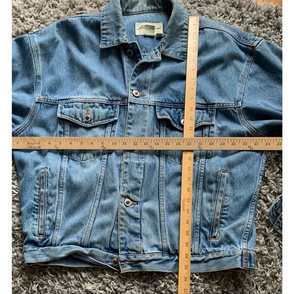 Vintage Eddie Bauer Denim Trucker Jean Jacket Mens sz M - Picture 3 of 6